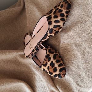 J. Crew animal print mule